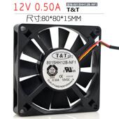 T&T 0.50A 8015HH12B 原装 NF1 12V 8CM 8015机箱双滚珠大风量风扇