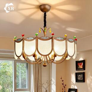 客厅吊灯宋式美学中古风新中式大厅主灯复古大气高端餐厅卧室灯具
