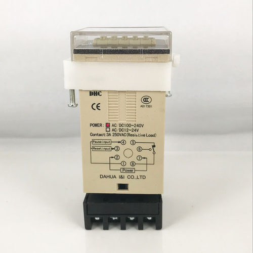 DHC新款 温州大华 时间继电器JSS48B 单组延时001秒99时99分
