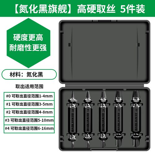 断丝取出器螺丝断头取出神器滑丝反牙锥专用取丝器生锈退丝锥拆卸