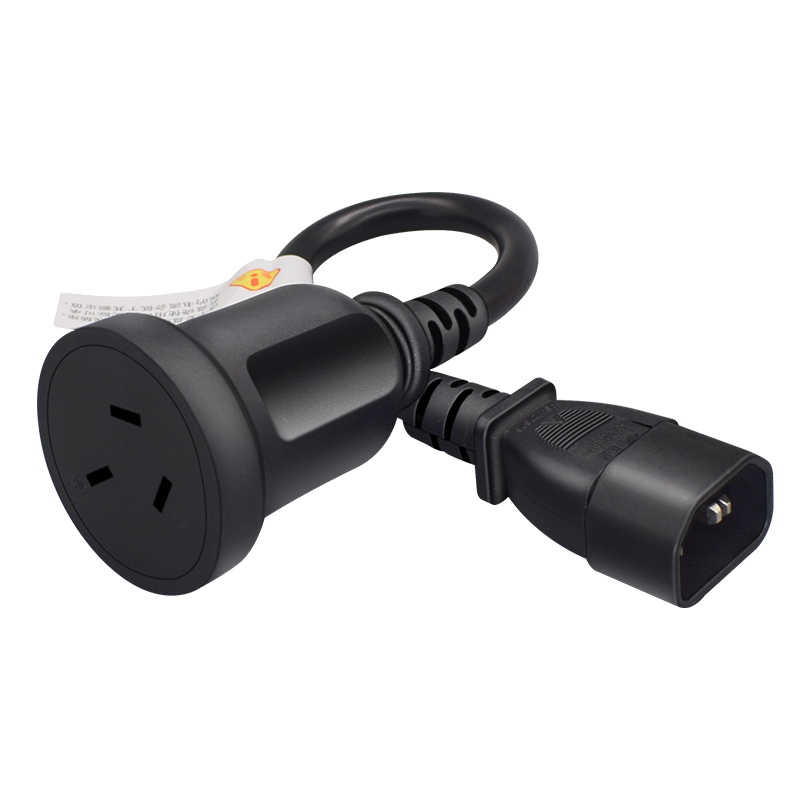 品字C14公转国标三孔平面母座转换电源线PDU/OUPS服务器纯铜延长