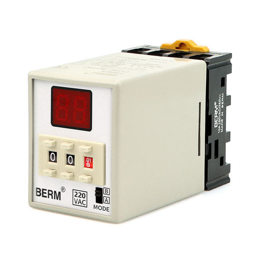 贝尔美BEMAH3D数显时间继电器AH3D-D3时间控制器24V220V通电延时