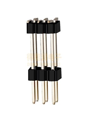 加SMT立式双排双塑贴片排针2.54MM板上16.5/19/20.74/23.5/25