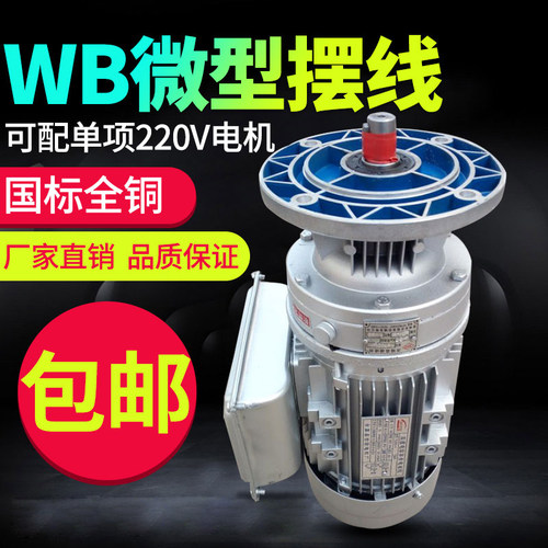 WB微型摆线针轮减速机WB100/65小型立式卧式减速电机变速箱齿轮箱