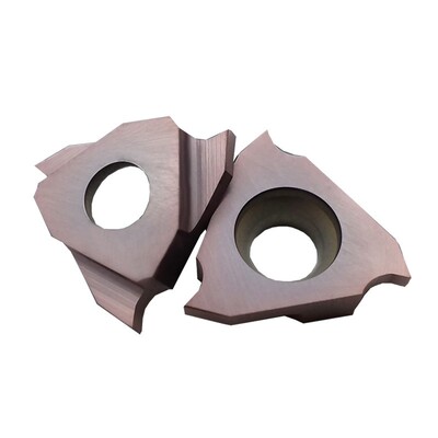 GBA43R三头立装卡簧槽刀片平口浅槽刀粒外圆平头割槽切槽刀头