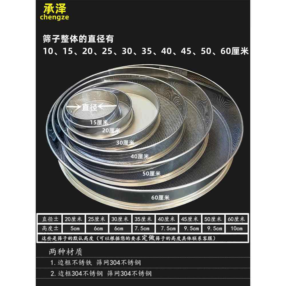 面粉塞过滤网塞子筛子家用过筛器烘焙工具手持圆形304不锈钢筛网