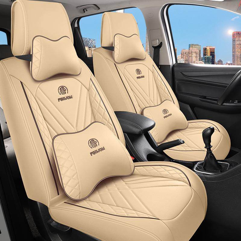 2025年新款五菱五座八座绗绣全皮汽车坐垫一件仓发