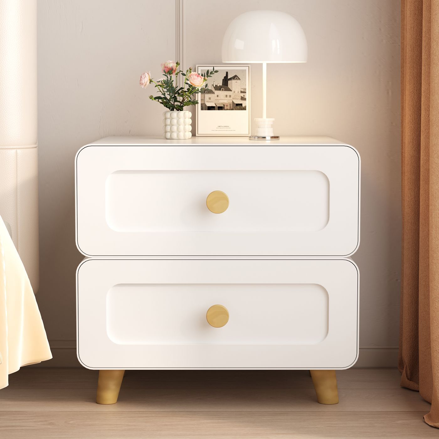 厂直极简风迷你床头置物架现代家用小型组合收纳柜卧室床边储物柜