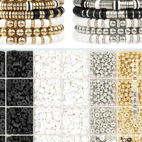 Clay Beads Bracelet Making Friendship Letter Beads For Girls