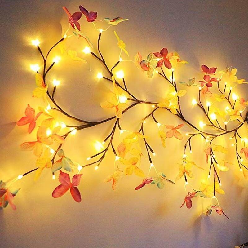 LED Vine String Lights Indoor Bedroom Ambiance Lighting