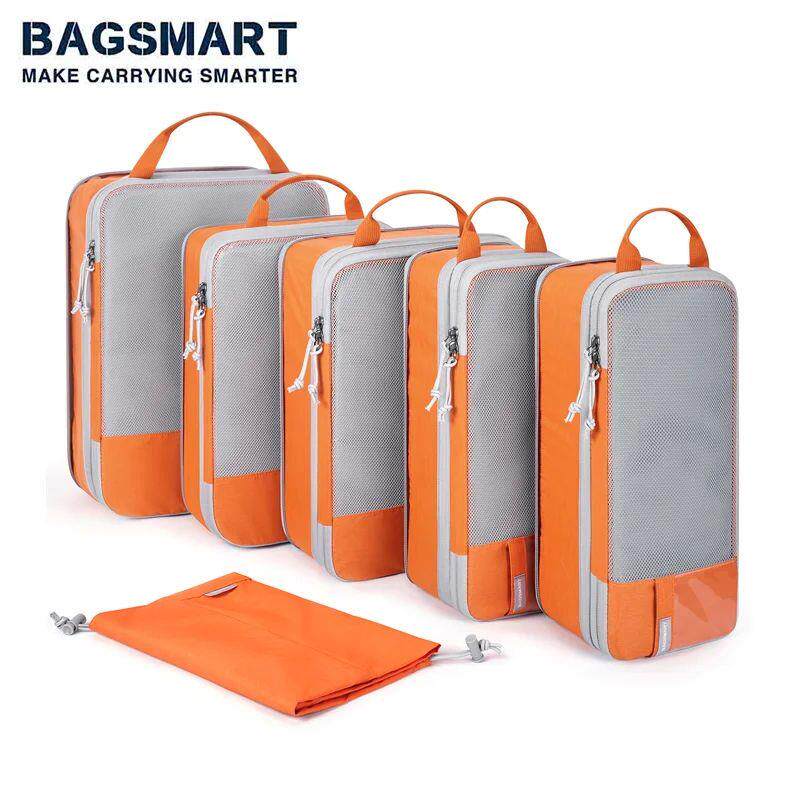 BAGSMART Packing Cubes Compression Storage Bag Travel Lightw