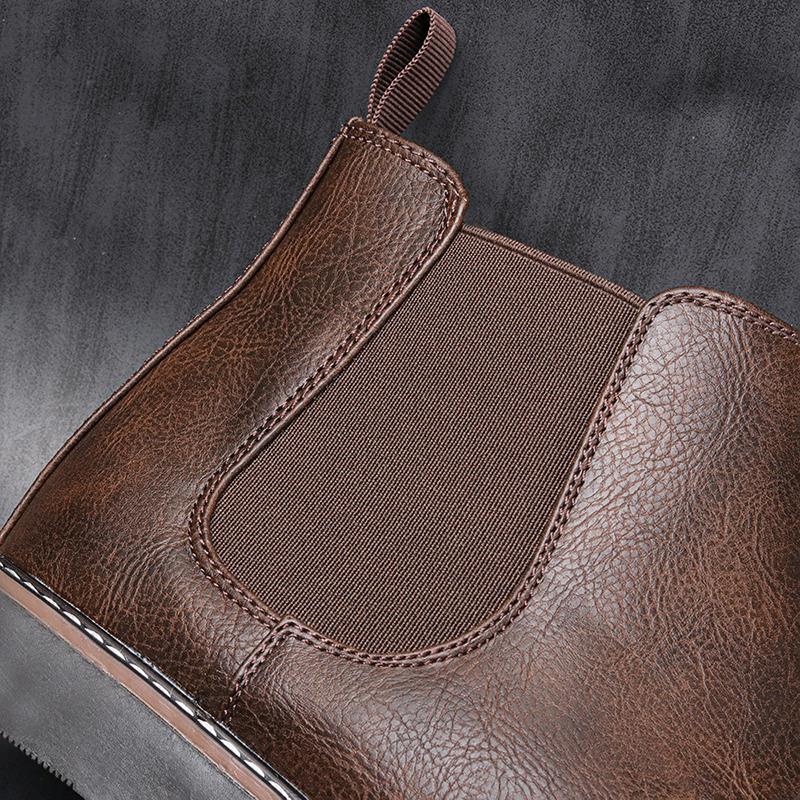 Mens Chelsea boots leather 40-46 business shoes 切尔西靴男