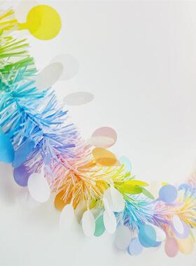 Christmas Tinsel Garland Easter Children's Day Prop