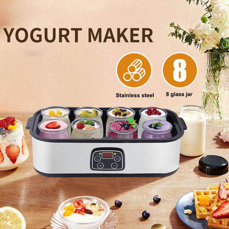 YOGURT MAKER Time Temp Control 八杯冰淇淋酸奶机果酱发酵机