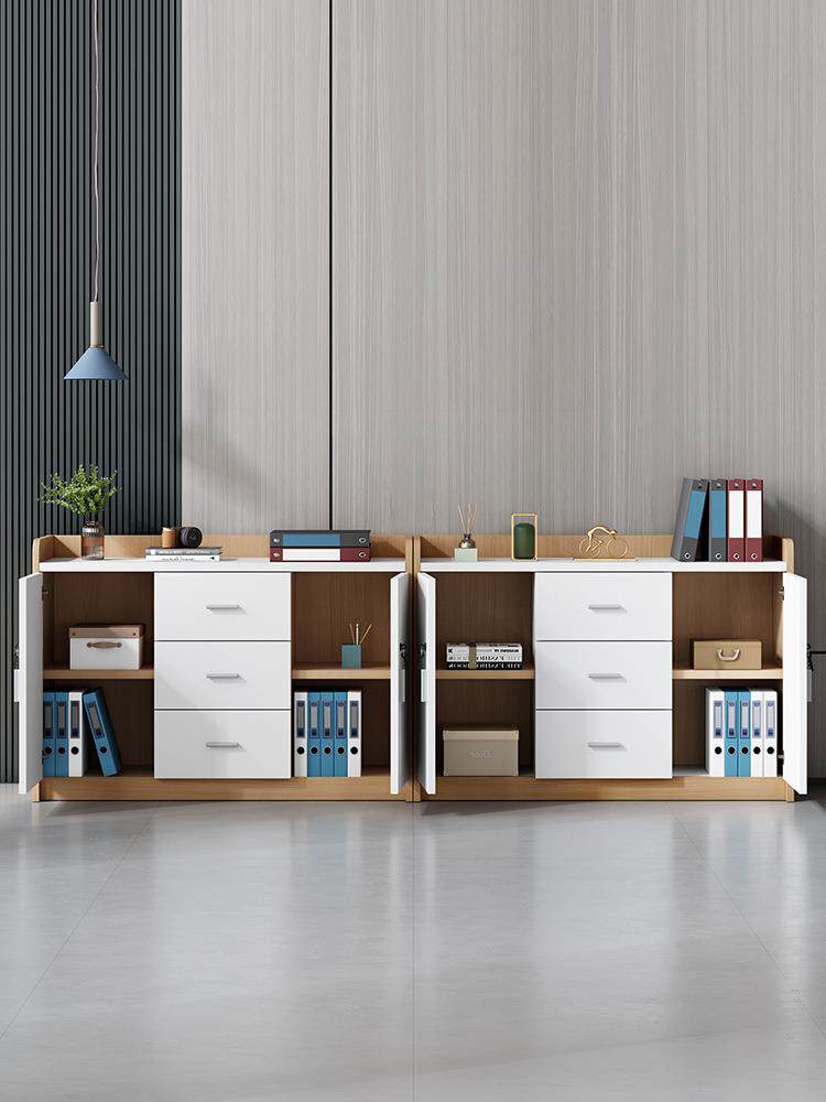 矮柜会议室茶水柜办公室办公柜子文件柜隔断柜带锁储