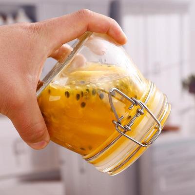 密封罐玻璃柠檬蜂蜜瓶百香果瓶咸菜罐泡酒泡菜坛子带盖家用储物罐