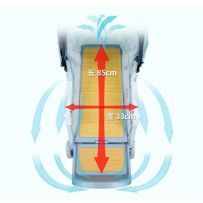 多省包邮儿童推车竹编藤编凉席推车轻便婴儿车可坐躺四轮宝宝推车