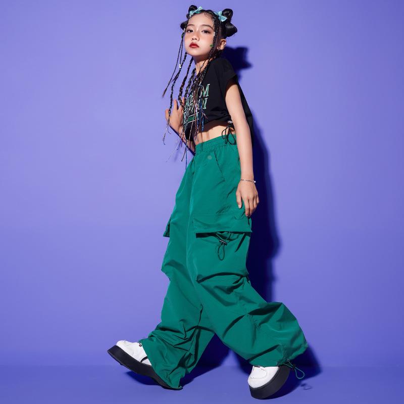 女童爵士舞服装帅气日系街舞演出服套装少儿嘻哈hiphop走秀舞台潮