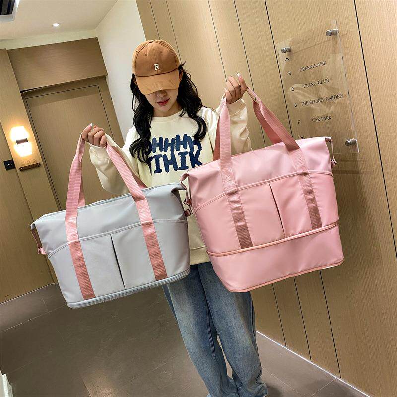 可扩展短途旅行包女大容量干湿分离瑜伽健身包待产行