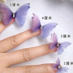 饰配饰三层点蝴蝶挂件 小饰品窗帘薄纱配件纱帘缀门帘装