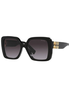 miu miu/缪缪太阳镜MIUMIUS-10YS-1AB5D156-C5女款黑色墨镜显瘦
