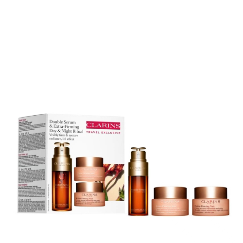 【淘金币】娇韵诗焕颜弹力护肤套装双萃日晚霜紧致抗皱滋 50ml*3