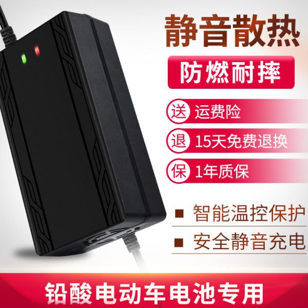 通用电车电动车电瓶车充电器自动断电 48VA雅迪2H60V20三轮V7爱玛