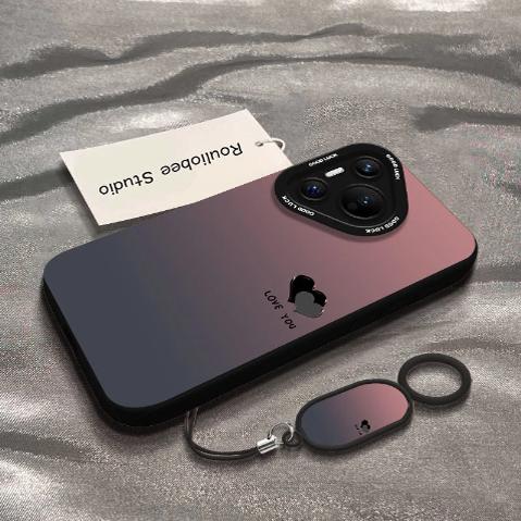 渐变爱心适用vivo多型号手机壳