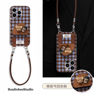 适用多型号咖啡小熊支架菲林软壳