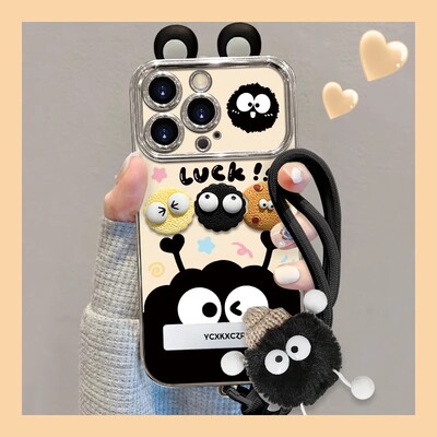 电镀大视窗咖啡小煤球适用苹果