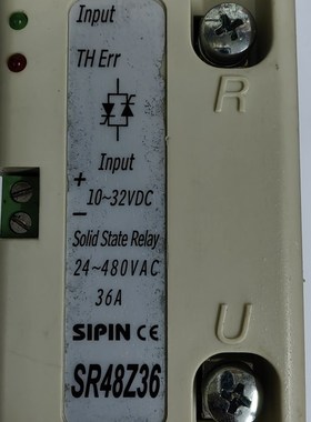 SR48Z36 输入10-32vdc 36zA SSR固态台湾SIPIN矽品 单相电力调整