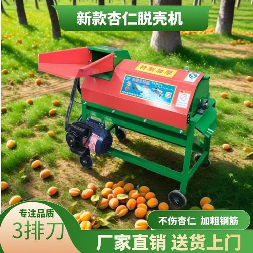 杏核杏肉分离机家用小型李子樱桃枇杷毛桃去皮机山T桃核自动脱皮