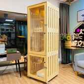 高档生态实繁木猫k墅防水猫窝猫舍猫展示柜猫育笼猫物酒店猫床宠