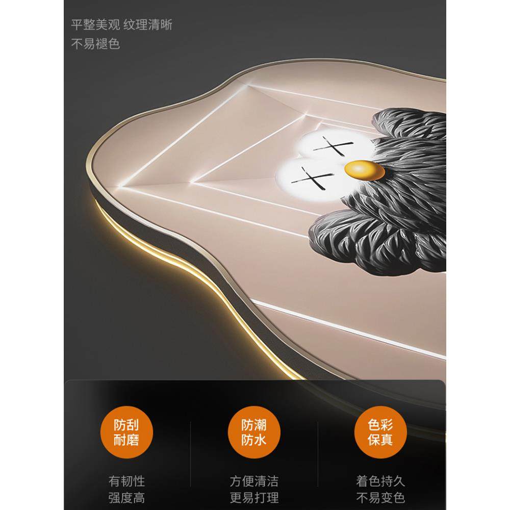 网红新灯中招财麋鹿景饰式厅装画画山水画发光沙画客W发背墙挂壁,家居饰品,现代装饰画,淘宝优惠券,粉丝福利购,淘宝优惠卷