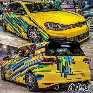 高尔夫7车贴拉花 赛车装饰改装整车全车贴纸 POLQO 朗行 新福克斯