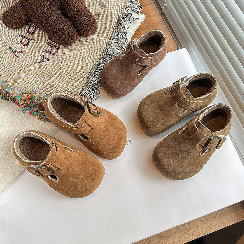 复古博肯鞋加绒保暖棉鞋2025冬季新款女童韩版二棉皮鞋豆豆鞋,童鞋/婴儿鞋/亲子鞋,棉鞋,淘宝优惠券,粉丝福利购,淘宝优惠卷