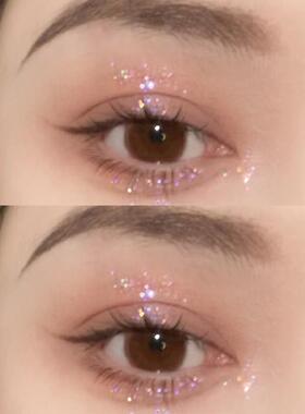 Merssitin变色龙亮晶晶液体眼影盘超闪细闪大亮片卧蚕提亮高光液