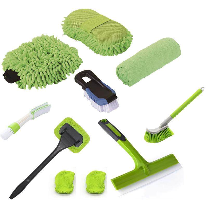 爱多工厂 轮胎刷玻璃刮洗车手套海绵洗车布车用家用清洁工具套装