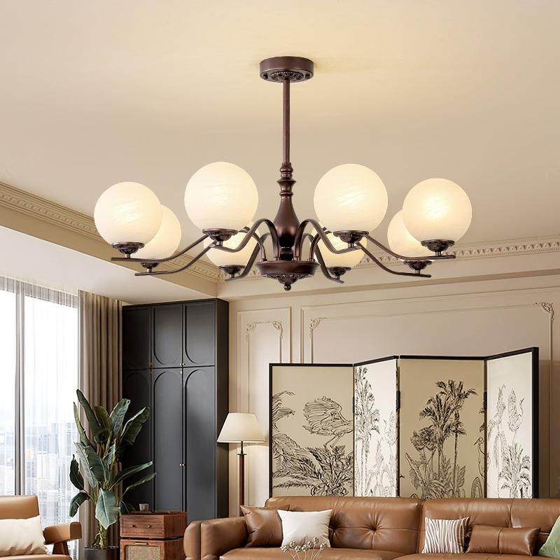 新款法式复古高级感大厅中古风客厅吊灯主灯设计师卧室餐厅吊灯