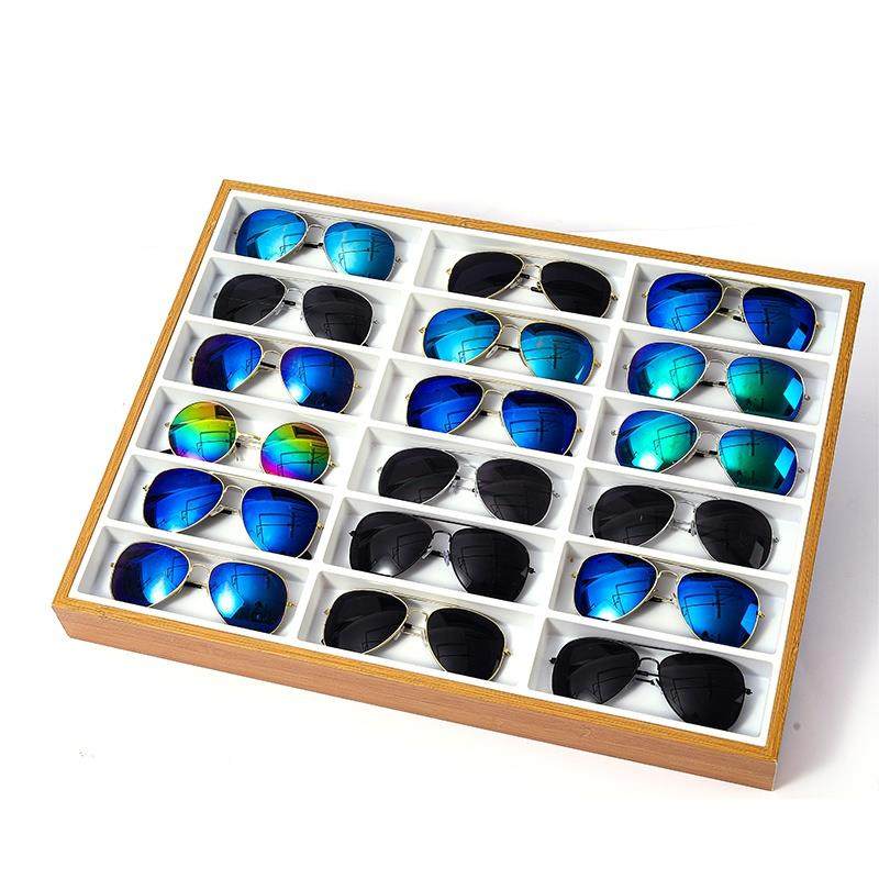 眼镜店木质柜台眼镜货架眼镜道具展示盒子柜台装饰太阳镜收纳托盘