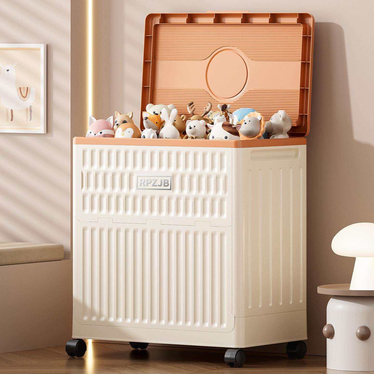 U款储物翻盖可折叠收纳柜收纳箱家用衣柜塑料衣服被子杂物,电子元器件市场,其它元器件,淘宝优惠券,粉丝福利购,淘宝优惠卷