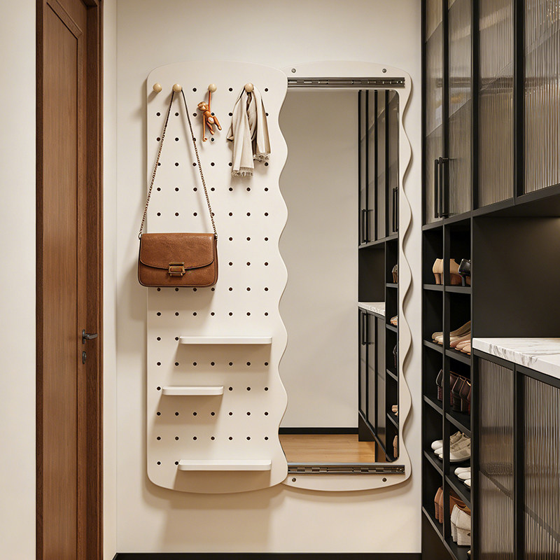 中古洞洞板穿衣镜一体推拉隐形试衣大镜子家用可壁挂墙关闭全身镜,住宅家具,穿衣镜,淘宝优惠券,粉丝福利购,淘宝优惠卷