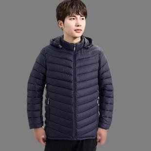 青年秋冬大码 2025新款 立领活帽轻薄男装 薄款 外套 男士 棉衣冬装 短款