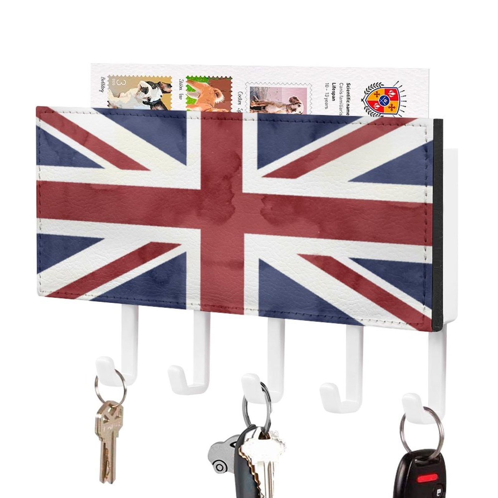 欧式壁挂钥匙架门口信件留言卡收纳盒免打孔挂钩创意杂物收纳架