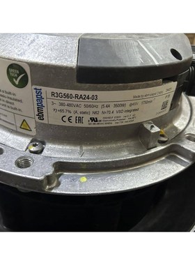 全新原装德国R3G560-RA24-03 精密空调设备使用内风机 380V-480V