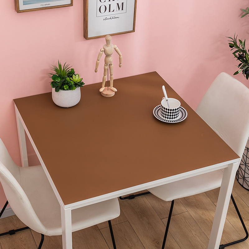 皮革正方形桌垫防l水防油防烫免洗餐桌垫不透明方桌桌布八仙桌桌