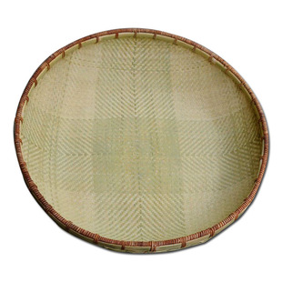 全手工竹编无孔双层簸箕专做水丸药匾加密精编晾晒竹匾可定做尺寸