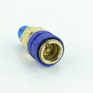 R134a充气接头汽车空调冷媒表高低压快速接头加氟管充雪种接头