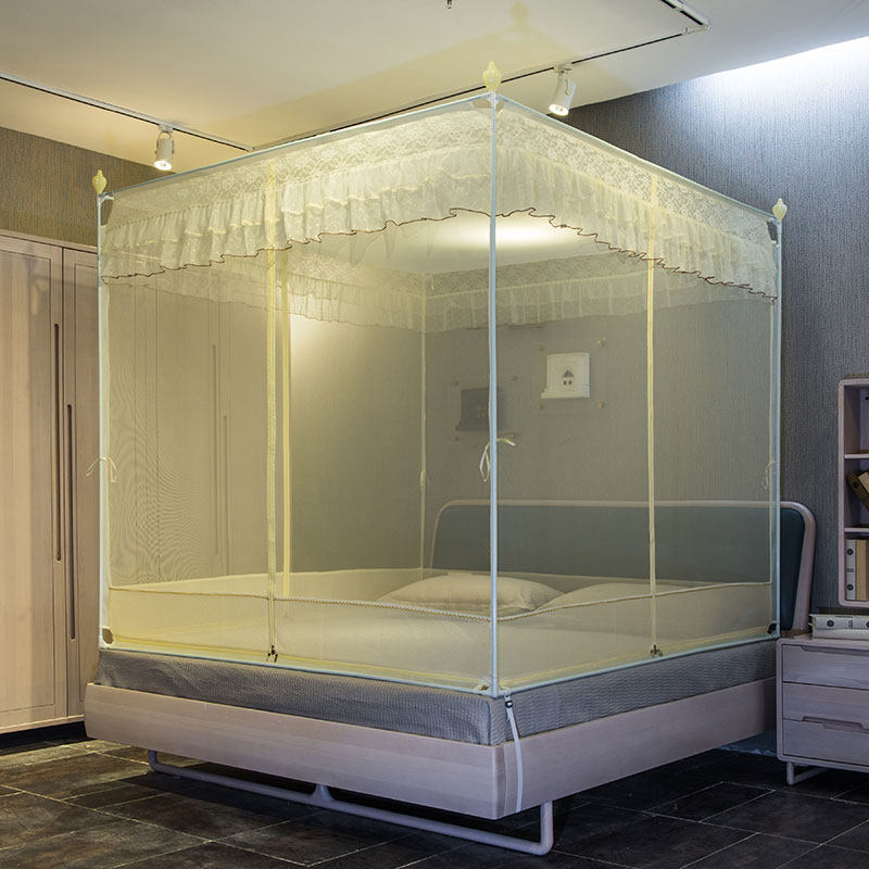 蒙古包蚊帐防摔儿童家用宝宝1.5米1.8m床加固加厚加密婴儿床围栏