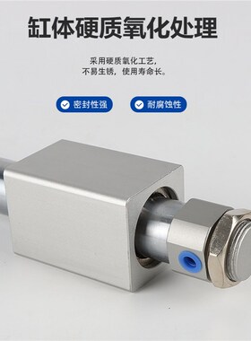 RMS20x100x200x300X50X150X250X400X500X600SLBFA无杆耦合气缸磁